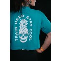 Crop top oversize bleu TRAIN HARD STAY COOL | VERY BAD WOD