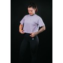 Unisex purple oversized Crop Top TRAIN HARD STAY COOL | VERY BAD WOD