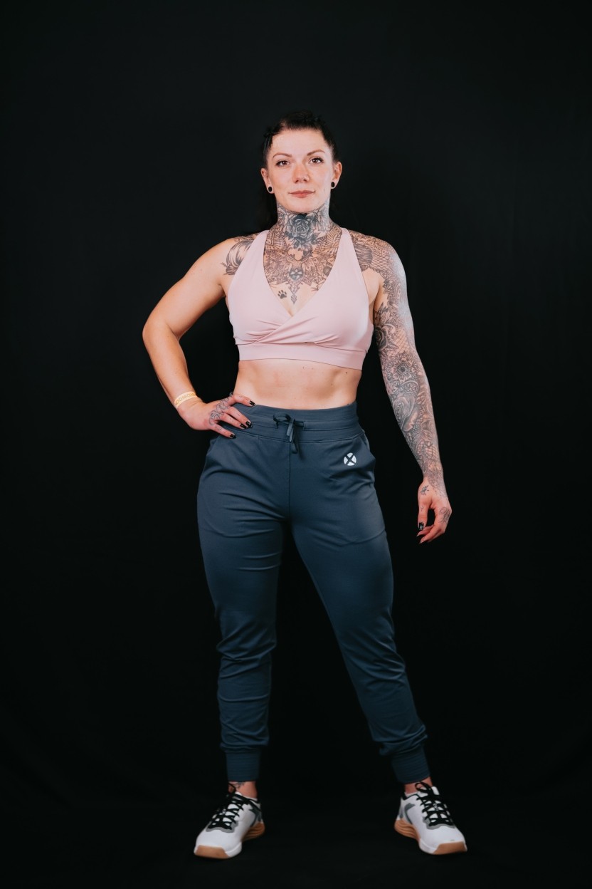 Jogger pant taille haute Femme THE FLEXY Midnight Blue | VERY BAD WOD — Bleu · Taille M