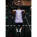 Unisex purple oversized T-Shirt TRAIN HARD STAY COOL | VERY BAD WOD