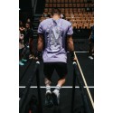 Unisex purple oversized T-Shirt TRAIN HARD STAY COOL | VERY BAD WOD