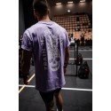 Unisex purple oversized T-Shirt TRAIN HARD STAY COOL | VERY BAD WOD