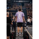 Unisex purple oversized T-Shirt TRAIN HARD STAY COOL | VERY BAD WOD