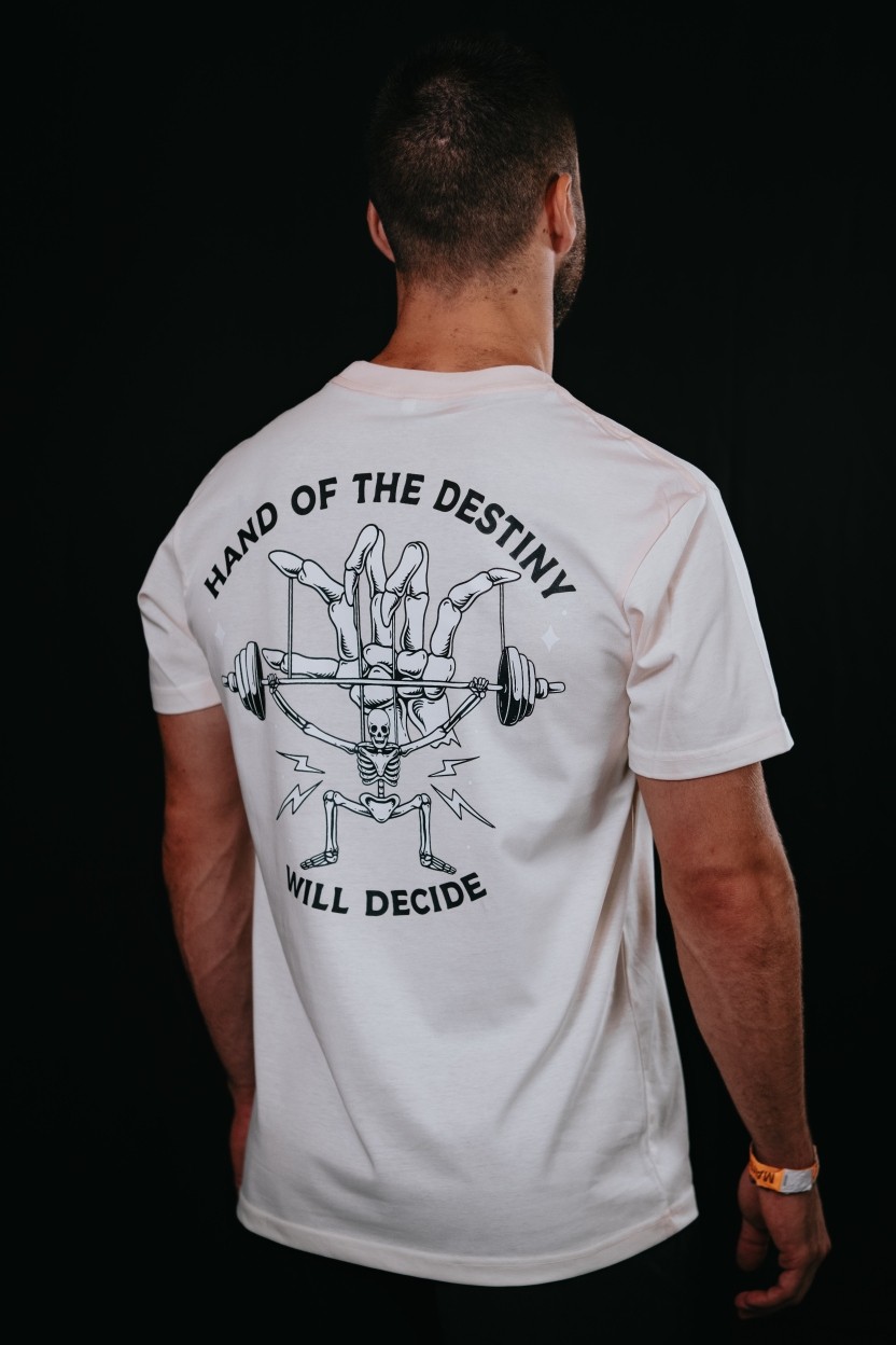 T-Shirt unisexe blanc ivoire HAND OF DESTINY | VERY BAD WOD — Blanc ivoire · Taille S