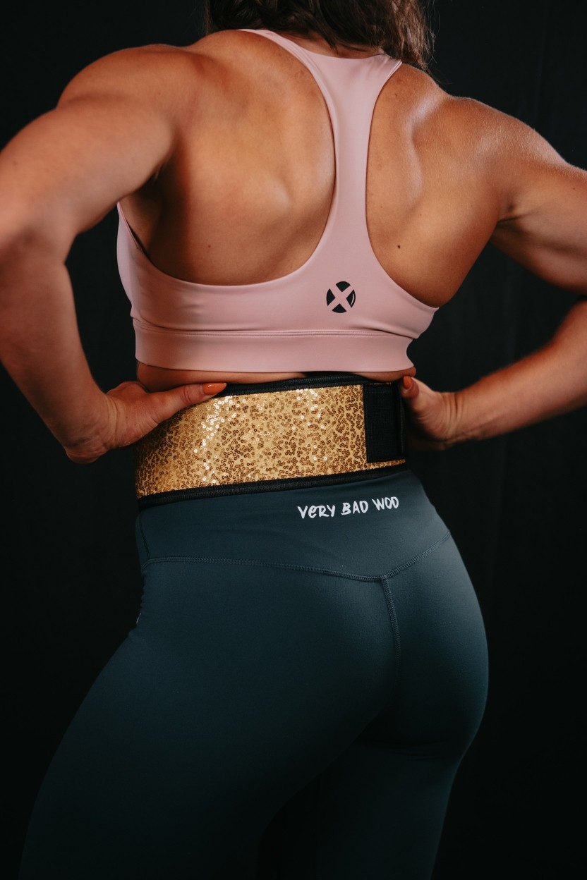 Ceinture d'haltérophilie dorée SUNSHINE | VERY BAD WOD — Or · Taille XXS