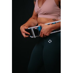 SAWANS Ceinture d'haltérophilie en néoprène double force 14 cm pour homme et femme - Équipement de musculation - Taille S - Noir