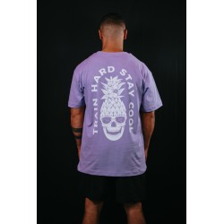 T-Shirt oversize unisexe violet TRAIN HARD STAY COOL | VERY BAD WOD