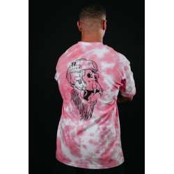 T-Shirt oversize unisexe rose TIE DYE GORILLA | VERY BAD WOD