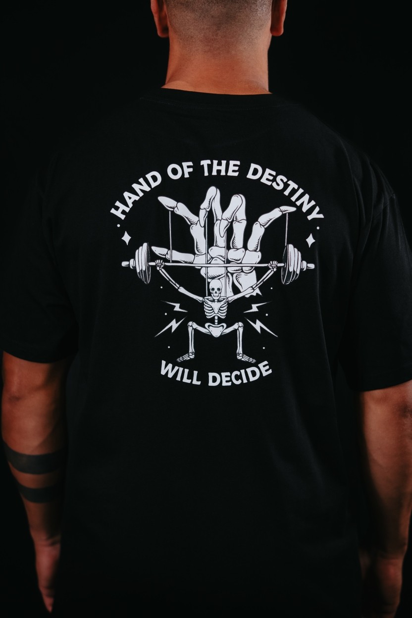T-Shirt oversize unisexe noir HAND OF DESTINY | VERY BAD WOD — Noir · Taille S