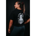 Unisex black oversized Crop Top HAND OF DESTINY | VERY BAD WOD