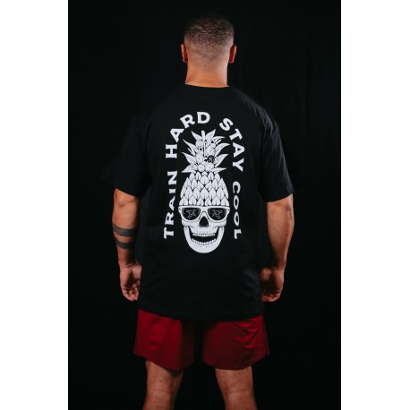 T-Shirt oversize unisexe noir TRAIN HARD STAY COOL | VERY BAD WOD