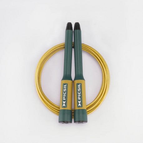 Workout jump rope green gold cable Sphinx NEW EDITION | PICSIL