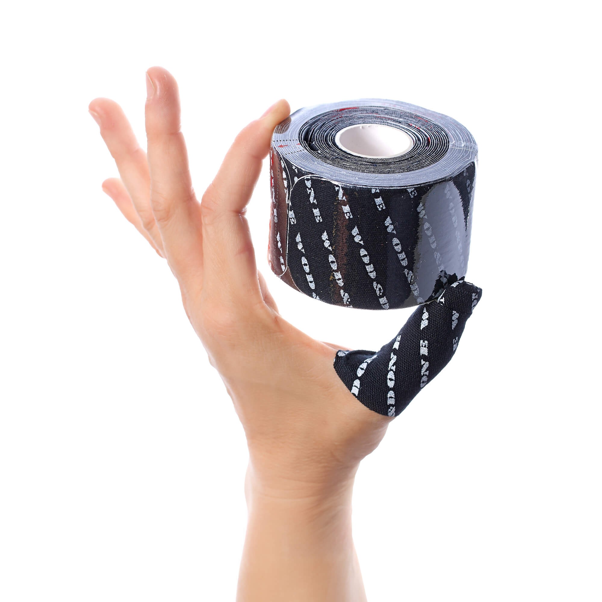 Rouleau de 32 bandes de protection doigts prédécoupées Tape Noir| WOD & DONE — Noir · Taille TU