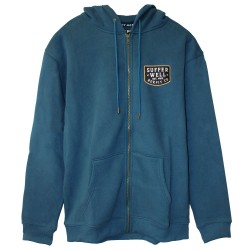 Sweat à capuche zip bleu SUFFER WELL | ROKFIT