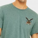 T-Shirt Homme  JUSTHANG modèle EAGLE SNAKE Vert Clair