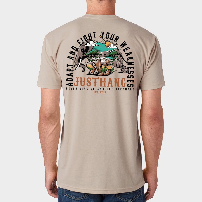 T-Shirt Homme JUMBO Beige Sand | JUSTHANG — Beige · Taille M