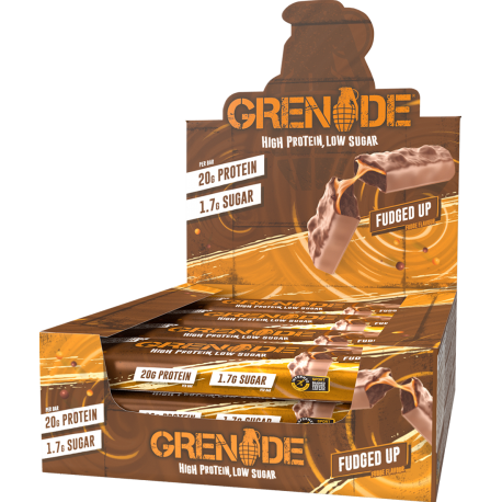 Pack de 12 Barres protéinées CHOCOLAT AU LAIT FUDGED UP by GRENADE