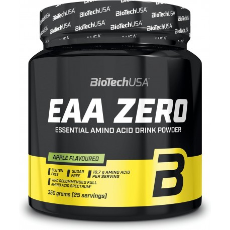 EAA Zero acides aminés en poudre saveur POMME VERTE 360 Gr  |BIOTECHUSA