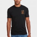 Men's Heather Black T-Shirt BEAR GETS UP | JUSTHANG