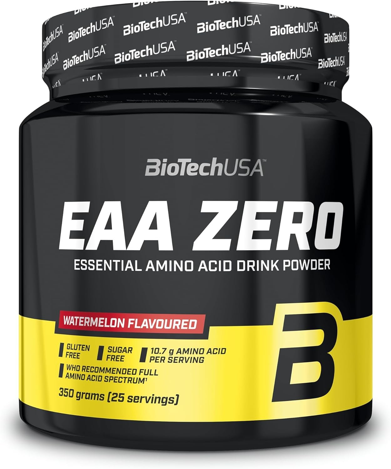 EAA Zero acides aminés en poudre saveur PASTEQUE 350 Gr  |BIOTECHUSA — PASTEQUE · Taille 350 Gr