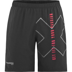 Training short black COMBAT 2.0 TRAINING SHORTS LOGO for men| THORN FIT