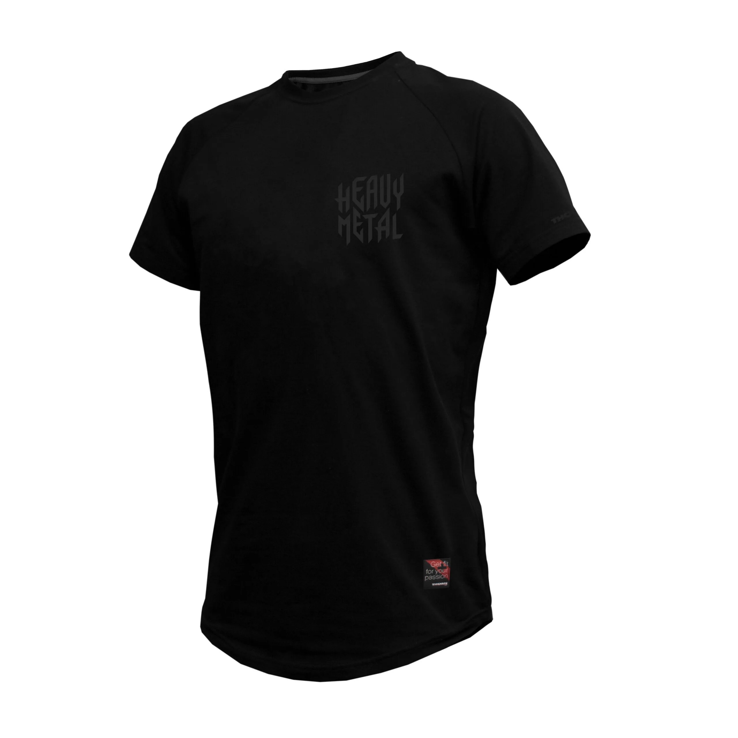 T-Shirt Homme Noir HEAVY METAL DEAD LIFT| THORN FIT — Noir · Taille S