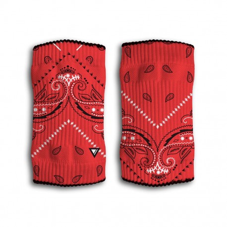 Unisex Wristband  PAISLEY RED | LITHE APPAREL