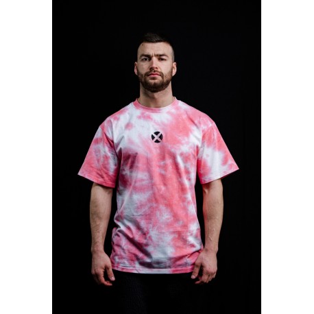 T-shirt entraînement unisexe rose TIE DYE TRAIN HARD STAY COOL de VERY BAD WOD