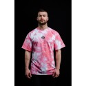 VERY BAD WOD T-Shirt oversize unisexe rose TIE DYE  TRAIN HARD STAY COOL