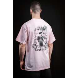 T-Shirt oversize unisexe rose clair FRENCH WOD | VERY BAD WOD