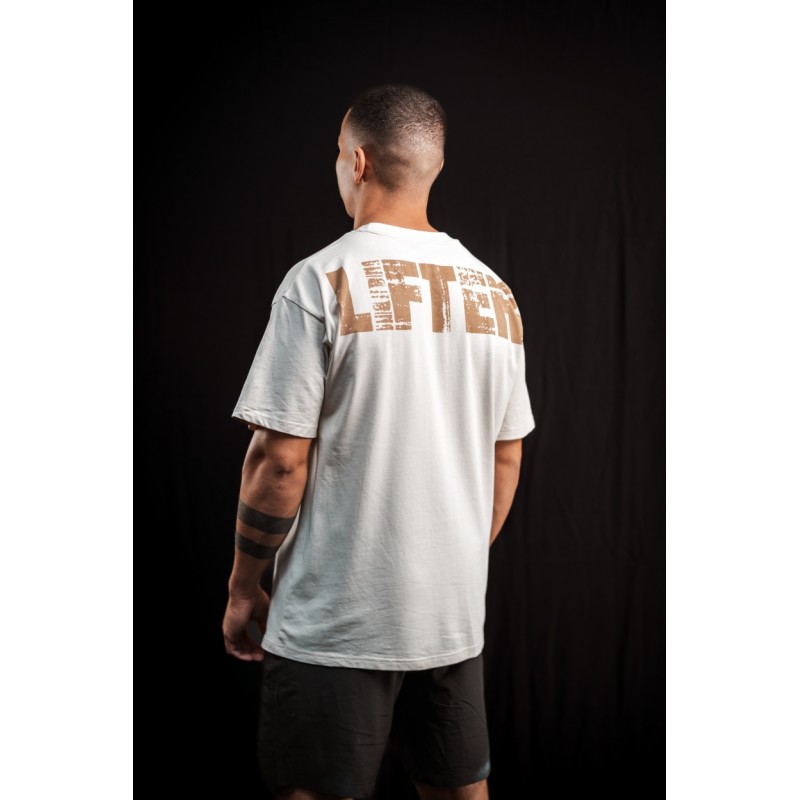 T shirt entrainement unisexe beige LIFTER de VERY BAD WOD