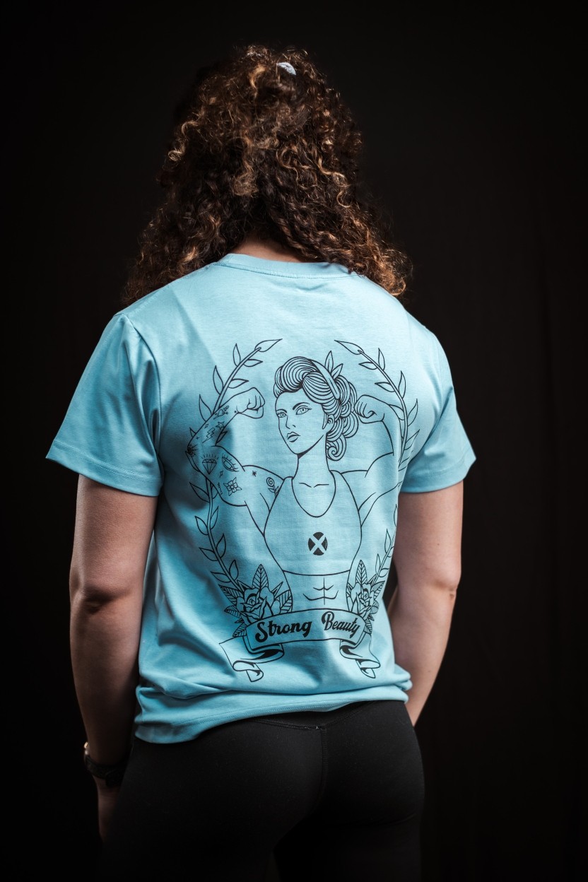 T-Shirt unisexe bleu ciel STRONG BEAUTY | VERY BAD WOD — Bleu · Taille XL
