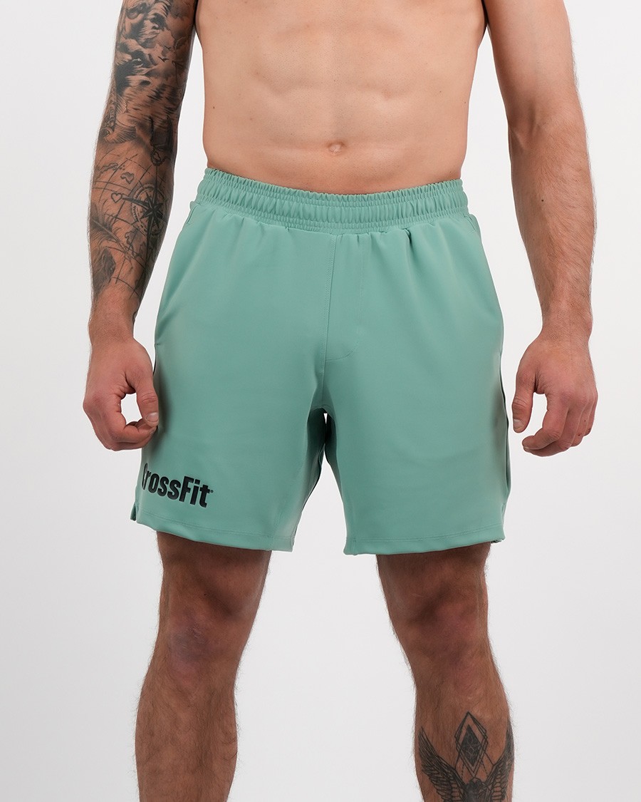 Short Homme CROSSFIT® HUNTER vert shale regular 8"| NORTHERN SPIRIT — Vert · Taille XL