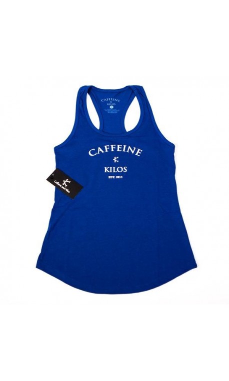 Débardeur entrainement Femme Caffeine and Kilos - Bleu