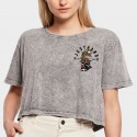 Grey washed training crop T-shirt oversize PANTIGER | JUSTHANG