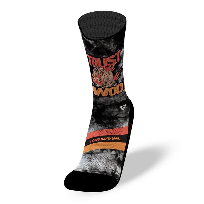 Chaussettes Rx TRUST WOD | LITHE APPAREL — Noir · Taille RX SOCKS M (39 - 42)