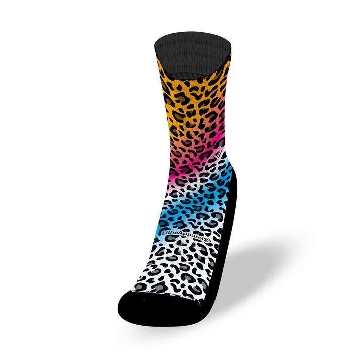 Chaussettes Street multicolores CHEETAH| LITHE APPAREL — Multicolor · Taille STREET SOCKS L (44 - 47)