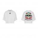 Crop top oversize blanc ALWAYS WITH MY BUDDY'S | VERY BAD WOD