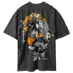 T-Shirt oversize unisexe noir carbone ROKFIT X BLONDIE | ROKFIT
