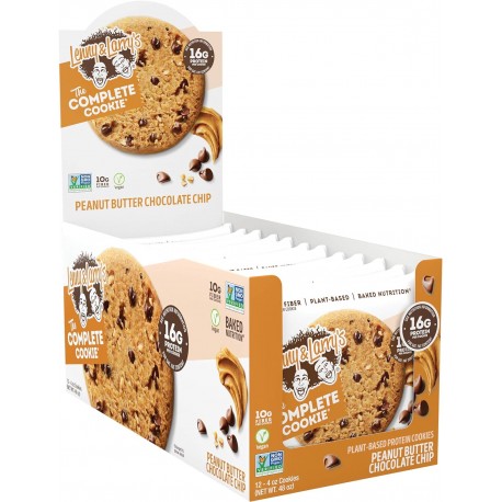 Pack de 12 Cookies protéinés Beurre de Cacahuète - Pépites de Chocolat | LENNY AND LARRY'S