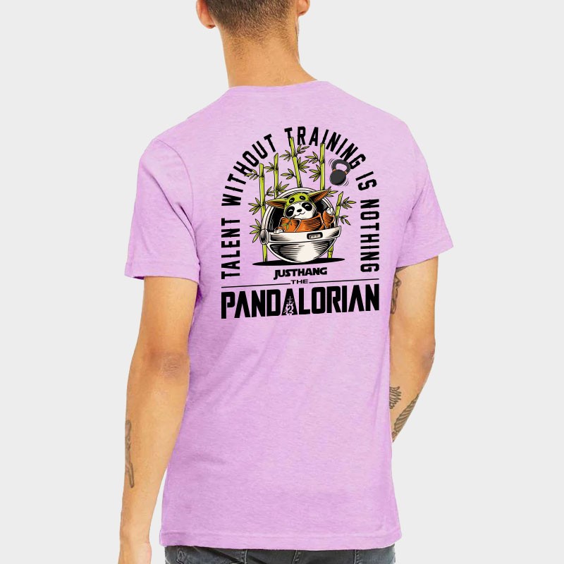 T-Shirt Homme PANDALORIAN 2.0 Lavande | JUSTHANG — Violet · Taille M
