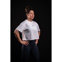 Crop top  VERY BAD WOD blanc ALWAYS WITH MY BUDDY'S