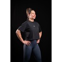 Black oversized Crop Top SAINT OF MY TIME | VERY BAD WOD