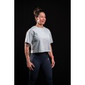 Grey green oversized Crop Top WAKE UP BEFORE TIME CAP | VERY BAD WOD