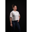 Crop top oversize blanc ivoire WAKE UP BEFORE TIME CAP | VERY BAD WOD