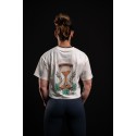 Crop top oversize blanc ivoire WAKE UP BEFORE TIME CAP | VERY BAD WOD