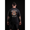 Unisex black oversized T-Shirt SAINT OF MY TIME | VERY BAD WOD