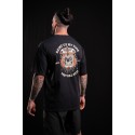 Unisex black oversized T-Shirt SAINT OF MY TIME | VERY BAD WOD