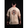 Unisex greige brown oversized T-Shirt SAINT OF MY TIME | VERY BAD WOD