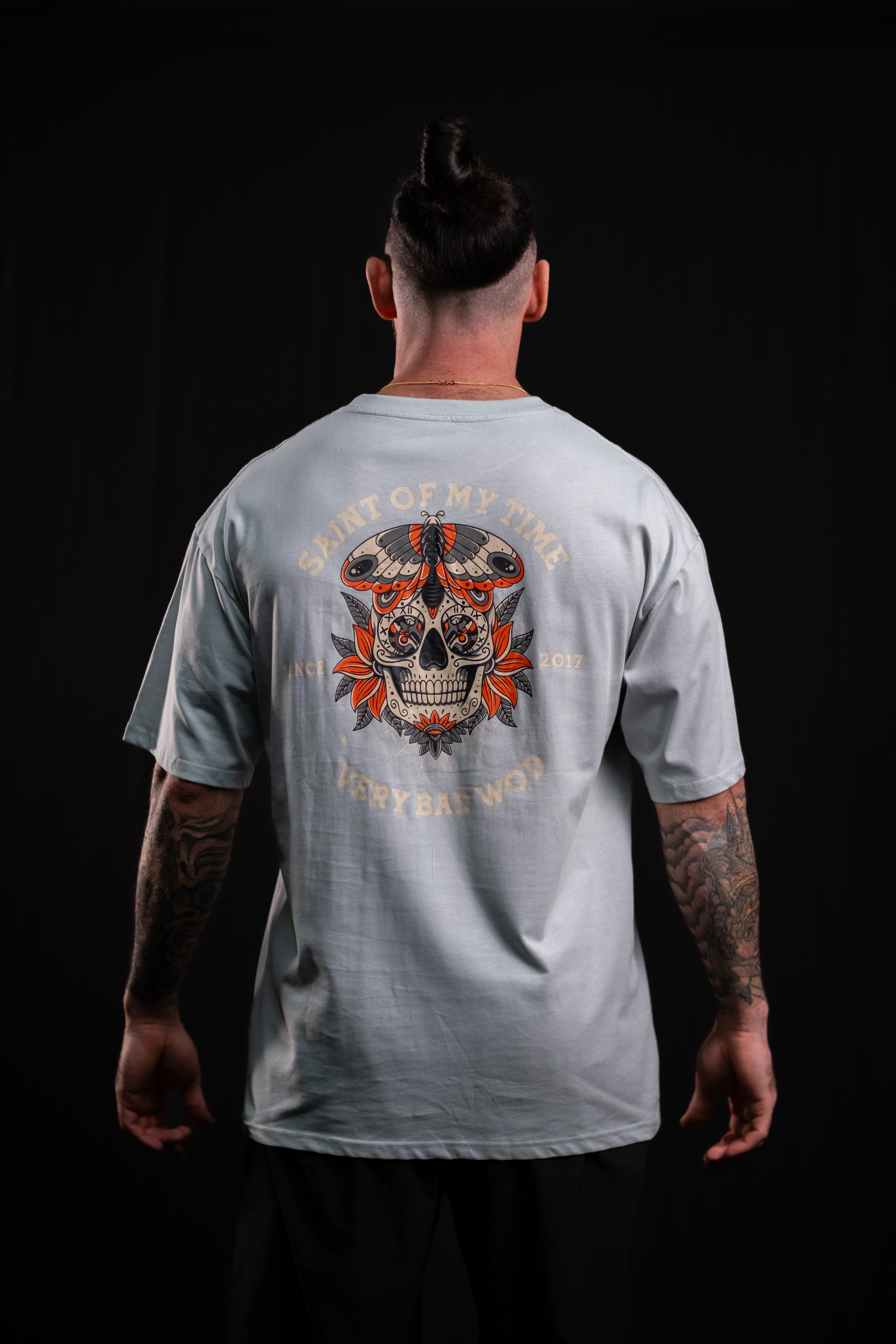 T-Shirt oversize vert de gris SAINT OF MY TIME | VERY BAD WOD — Vert de Gris · Taille L
